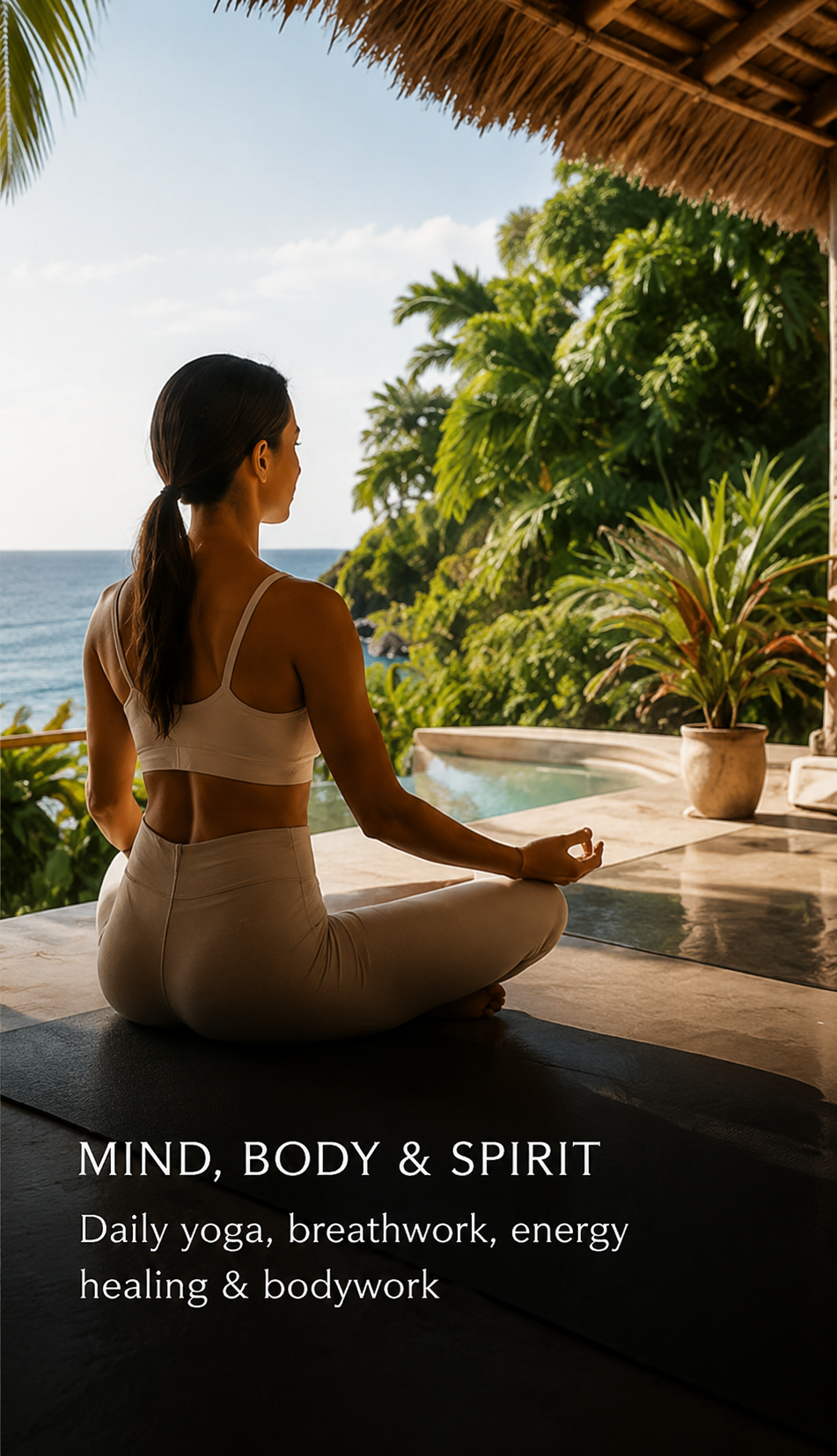 Méditation dans un paradis tropical